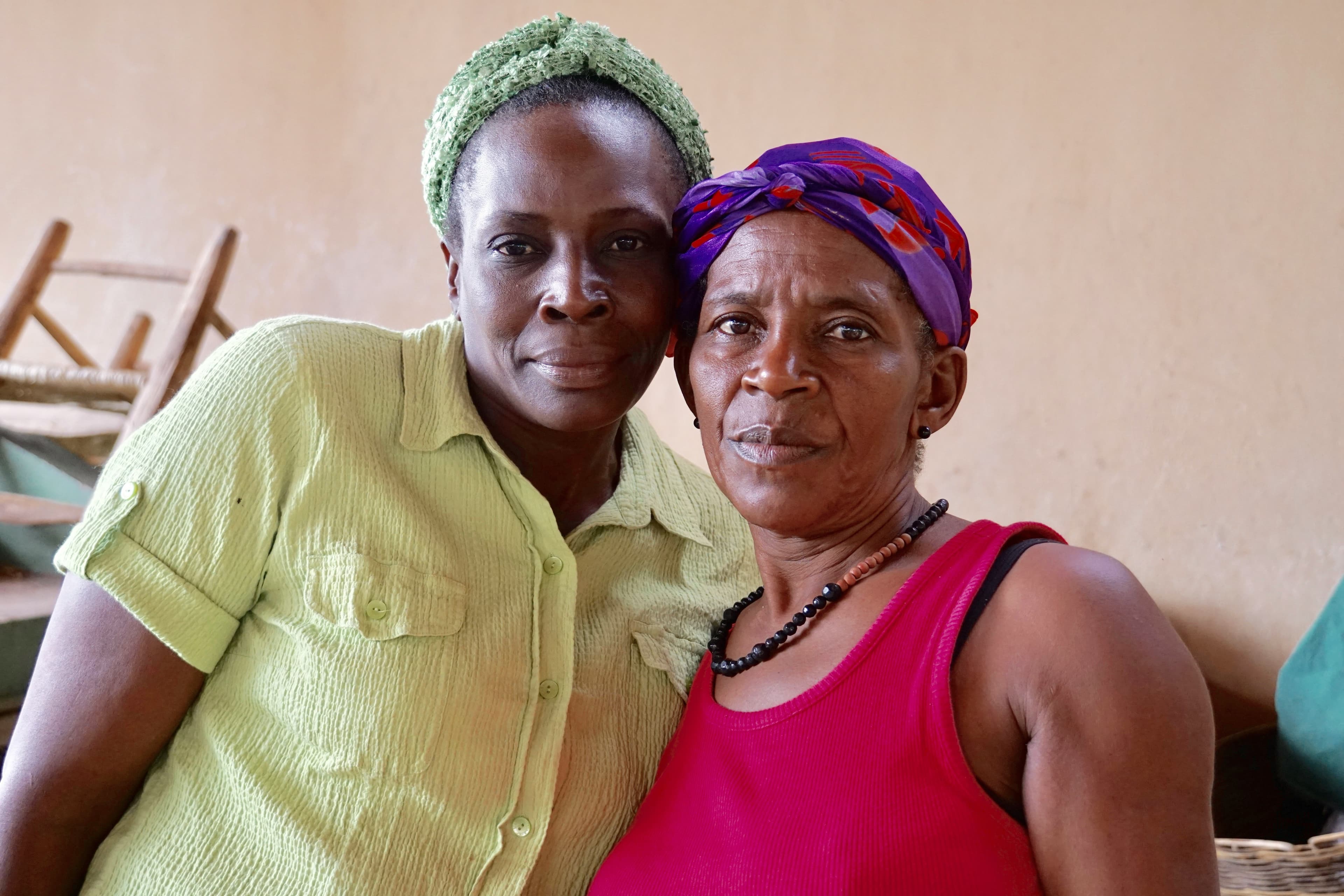 Portrait of an elderly Nigerian woman in traditional attire